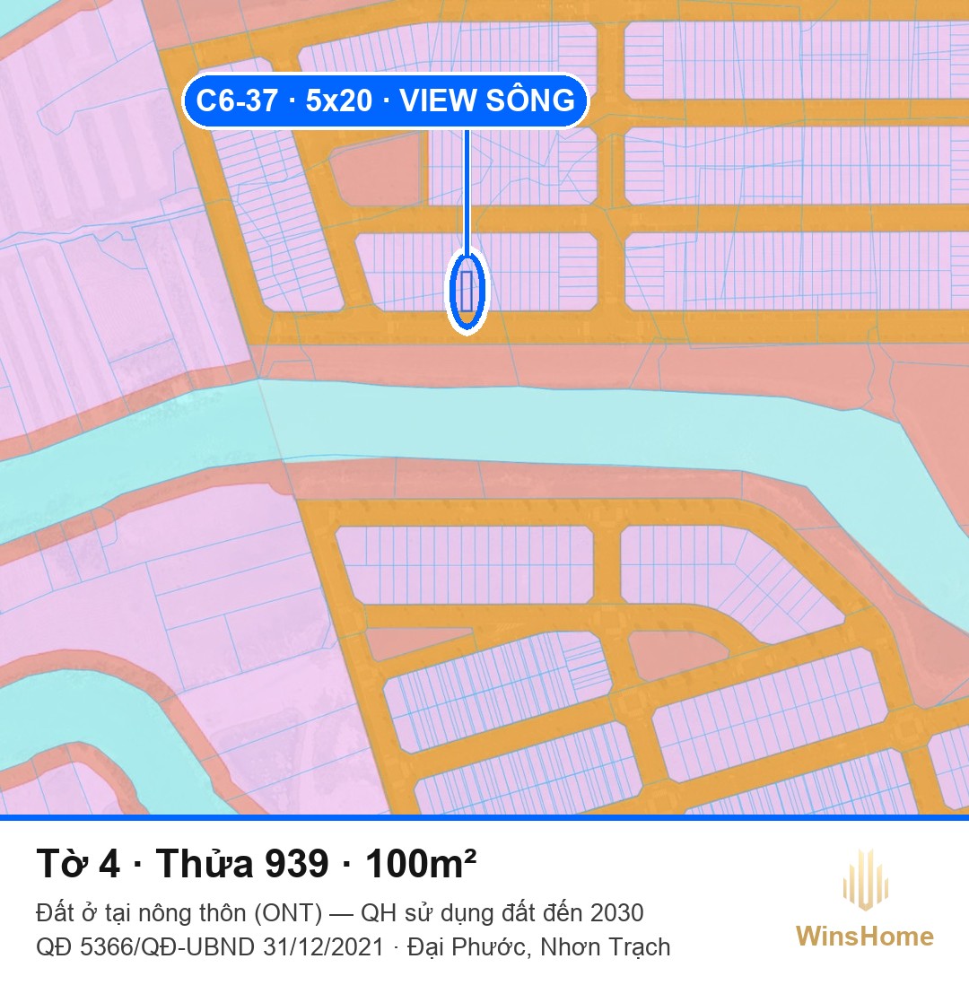 Quy hoạch sử dụng đất — Tờ 4 Thửa 939, đất ở ONT